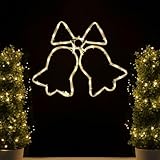 LED Fensterdeko Weihnachten mit Timer und Batterie hängend Fensterbilder...