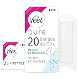 Veet Pure – 20 Kaltwachsstreifen für Körper und Beine – empfindliche...