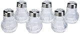 Fackelmann Mini-Streuer RUBIN, Salz- und Pfefferstreuer aus Glas,...