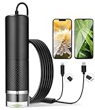 USB Mikroskop Handy, 1080P HD Kompatibel mit iOS,Android,Tablet,10 Bis 200X...