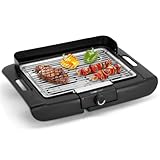 Clatronic® Barbecue-Tischgrill | Elektrogrill ideal für Balkon & Küche |...