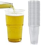 AllBags® Trinkbecher | Eichstrich 0,5l | Bierbecher Plastikbecher...