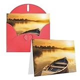 KKLWEGU Blanko-Grußkarte, 10,2 x 15,2 cm, mit Umschlägen, Fluss,...