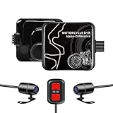 VSYSTO Dashcam Motorrad, 130° Weitwinkel Doppellinse Vordere und Hintere...