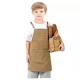 USCHAILIQIANG Kinderschürzen, verstellbar, wasserdicht, zum Kochen, Malen,...