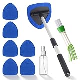 Auto Scheibenreiniger mit 6 Mikrofaserpad, 9 Stück Autoscheiben...