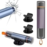 2 Stück Notfallhammer Auto mit Gurtschneider, 2-in-1 Gurtschneider...