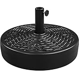 Yaheetech Sonnenschirmständer Gartenschirmhalter in Ratten-Optik Φ 50 cm...