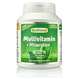 Multivitamin + Mineralien, 677 mg, hochdosiert, Kapseln – alle wichtigen...