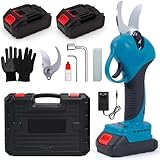 TOPALL Akku Astschere Hochentaster, 33MM Elektrische Gartenschere, 2 *...