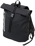 Xcase Rollrucksack: Rolltop-Rucksack mit gepolstertem Laptop-Fach,...