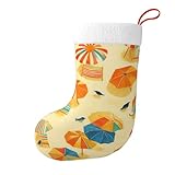 Schöne Blumen, klassische Weihnachtssocken, Strümpfe, Sonnenschirm und...