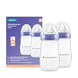 Lansinoh Babyflaschen mit NaturalWave Sauger Gr. M, 240 ml - Doppelpack -...