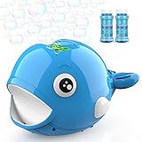 Seifenblasenmaschine Kinder mit 2 Flüssigkeit, Automatische Seifenblasen...