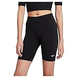 Nike Damen Sportswear Essential Bike Shorts, Schwarz-weiss, S EU