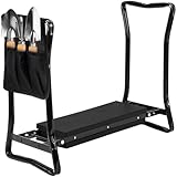 Kniebank für Garten 3 in 1 Kniekissen Klapphocker Werkzeug-Organizer...