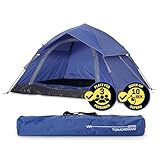 Lumaland Camping Zelt | Leichtes Pop Up Wurfzelt | 2-3 Personen Kuppelzelt...