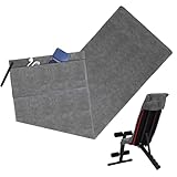 QKJEM 135 X 50 cm Fitness Handtuch mit Belüfteter Reißverschlusstasche...
