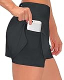 Shorts Damen Sommer Kurze Hosen Damen 2 in 1 Laufshorts Sport Running...