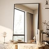 BEAUTYPEAK 71x51cm Rechteckiger Wandspiegel, Badezimmerspiegel mit...