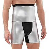 GENEMEN Herren-Sauna-Shorts, Fitnessstudio, Training, Schwitzschuhe, hohe...