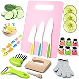 Kindermesser - 25-teiliges Kinder-Küchenmesser-Set für sicheres Kochen...