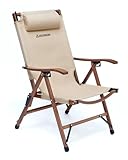 Groenberg Klappstuhl Skogen I klappbarer Campingstuhl mit Verstellbarer...