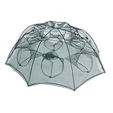 GALPADA Faltbares Grünes Angelnetz Regenschirmform mit Löchern Robustes...
