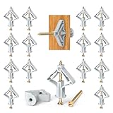 Ronoza 100 Stück Hohlraumdübel Butterfly Set, Gipskartondübel mit...