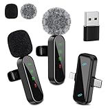 Bayanbulu Kabelloses Lavalier-Mikrofon für iPhone, iPad, Android-Handy,...