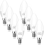 YIIFELL E14 Led Kaltweiß Glühbirne 8er-Pack, 5W Ersetzt 40W Glühbirne...