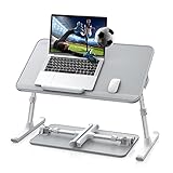 SAIJI Laptoptisch fürs Bett, einstellbare Höhe, Neigungswinkel,...