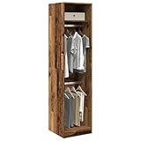 LVHUIDEH Kleiderschrank mit Fächern und Kleiderstange, Flurschrank,...