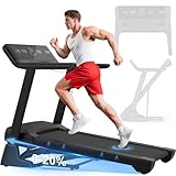 Cowmew Laufband für Zuhause, 7HP Laufband Klappbar mit 20% Steigung,...