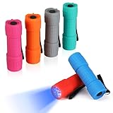 EverBrite Mini UV Taschenlampe 6 Stück, 395nm Schwarzlicht Lampe mit 18...