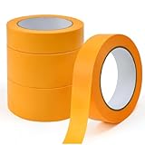 Huucozn 4 Rollen Malerkrepp Abroller Kreppband Goldband 30mm x50m/50mmx50m...