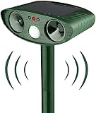 Katzenschreck Ultraschall,Solar Tiervertreiber Katzenabwehr, Ultraschall...