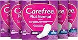 CAREFREE Slipeinlagen Plus Normal mit Frischeduft (5 x 56 Stück), super...