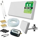 Selfsat H30D2+ Sat Flachantenne Twin mit Fensterhalterung + Sat-Finder +...