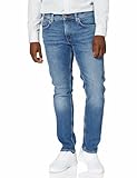 Tommy Hilfiger Herren Jeans Hose Core Straight Denton mit Stretch, Blau...