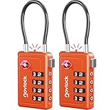 TSA Schlösser mit Öffnungsanzeige – Kofferschlösser mit 4-stelligem...