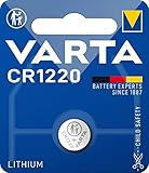 VARTA Batterien Knopfzelle CR1220, 1 Stück, Lithium Coin, 3V,...