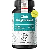 NATURE LOVE® Zink - 365 Tabletten (1 Jahr) - Hochdosiert (25mg):...