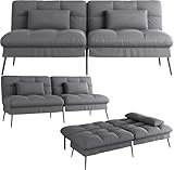 COMHOMA Schlafsofa mit Schlaffunktion – Futonbezug ausklappbar –...