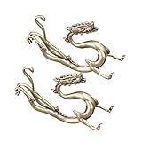 Warmhm 2 Stück Messing Drachen Figur Retro Chinesische Tischdekoration...