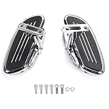 ZXMOTO Stremline Fußbretter für Passagierdielen, Motorrad-Dielen,...