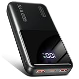 Power Bank 20000mAh 22.5W Klein Schnellladefunktion Powerbank 1 USB-C 2...