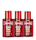 Alpecin Doppel-Effekt Coffein-Shampoo, 3 x 200 ml - Gegen erblich bedingten...
