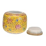 Homoyoyo Keramik Teedose mit Holzdeckel Luftdichter Tee Aufbewahrungstopf...