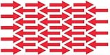 36x Rote Pfeil Aufkleber – 3,5 x 1,5 cm – Vinyl Sticker wetterfest &...
